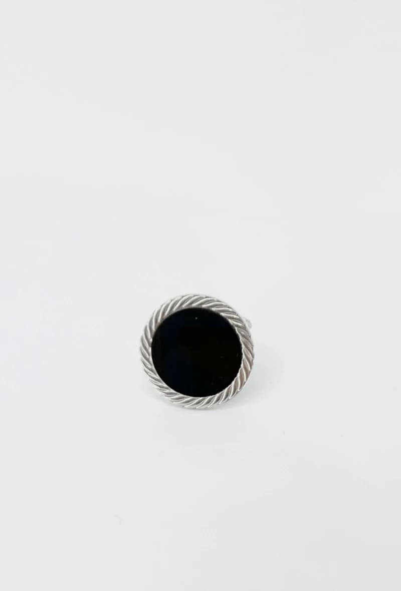 Bague cercle argenté