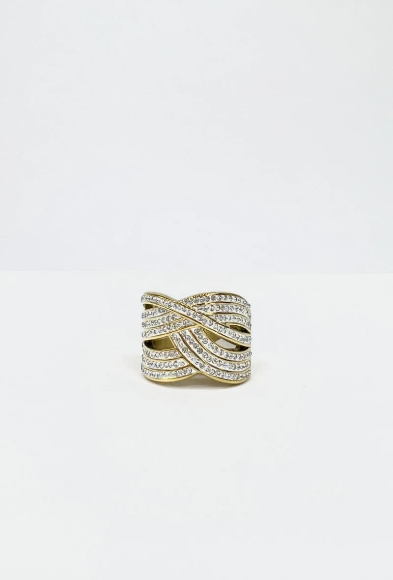 Bagues large strass