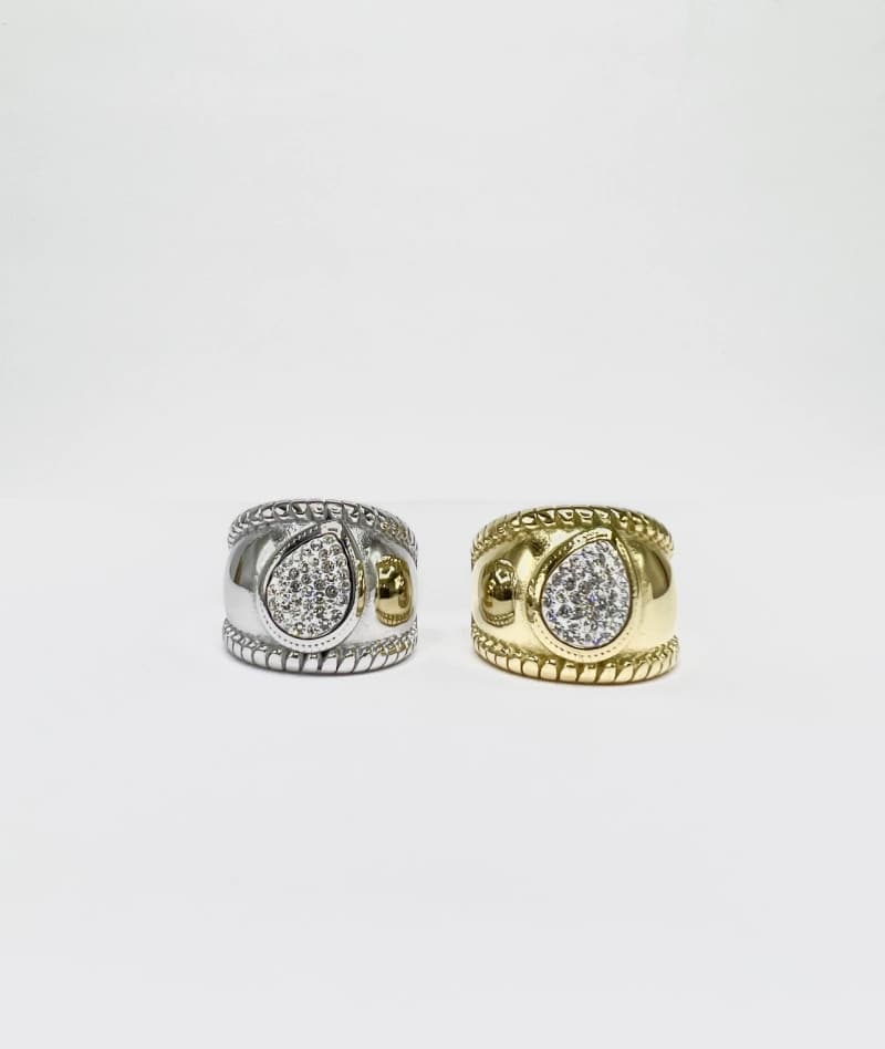 Bague large goutte