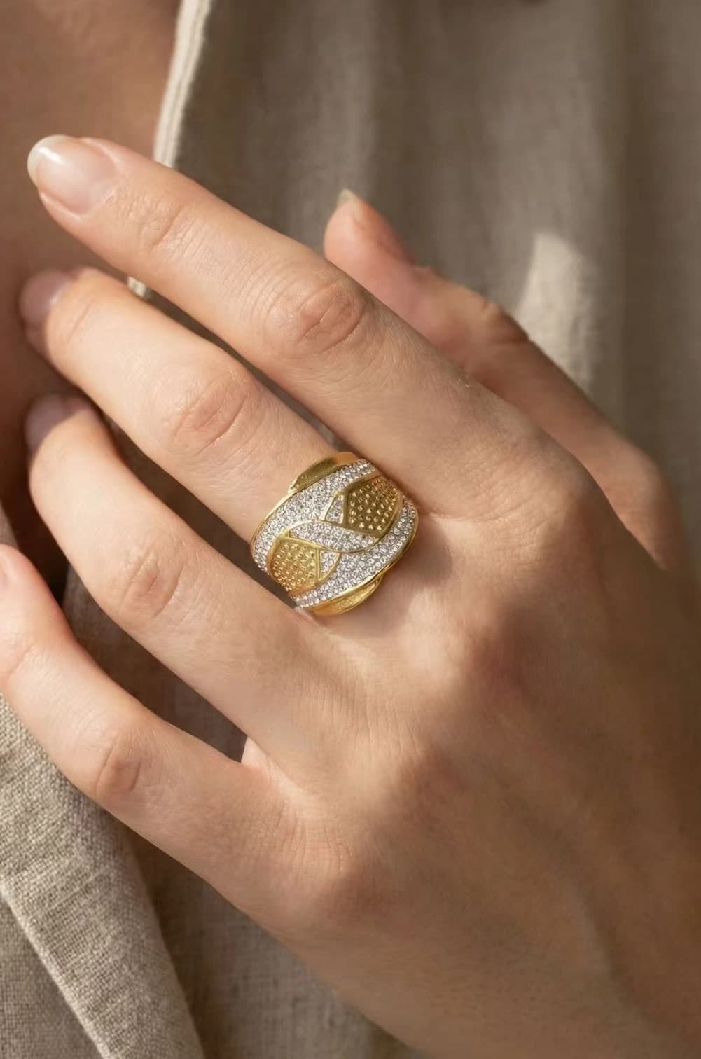 Bague croix