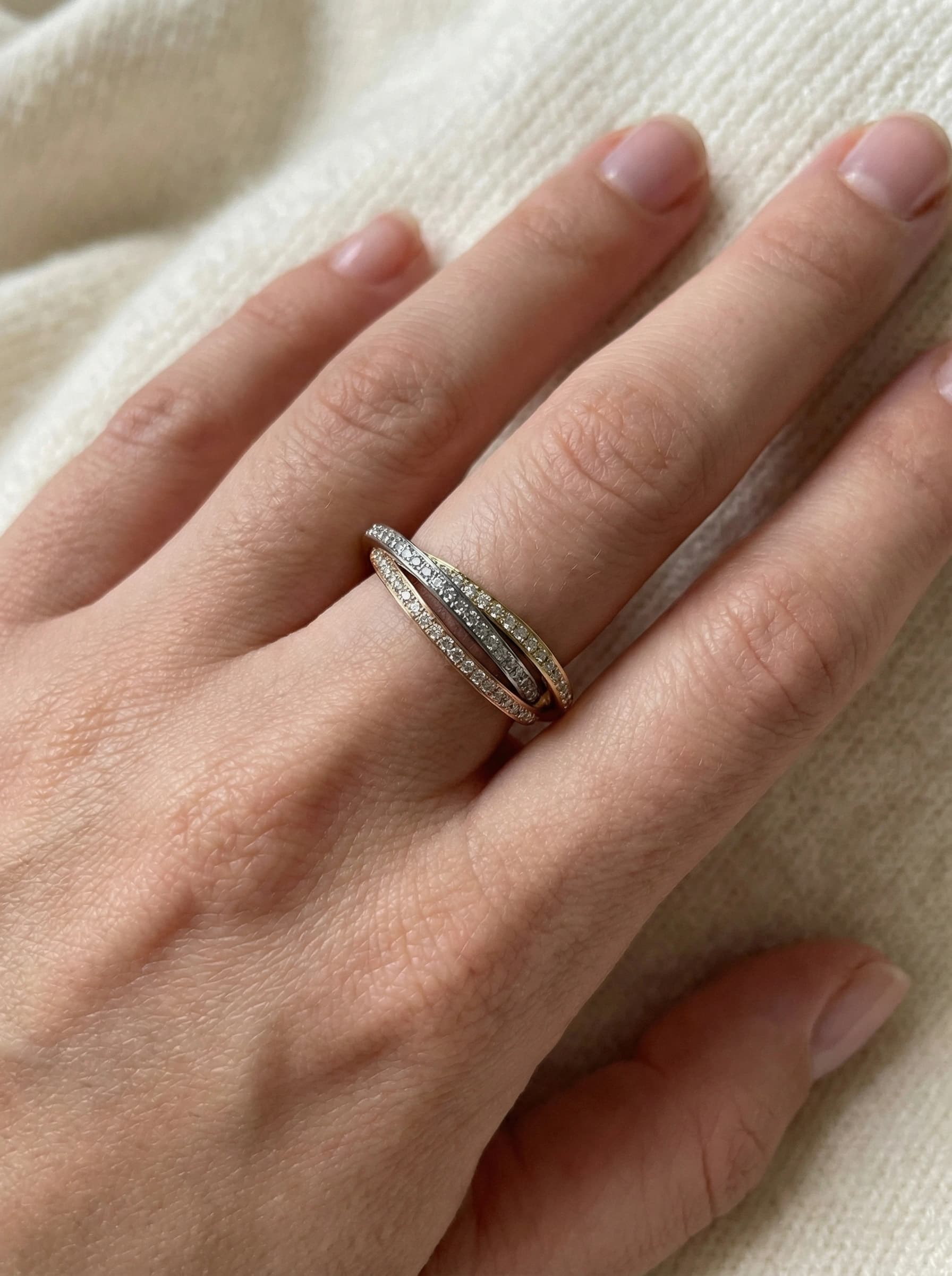 Bague lot entremêler