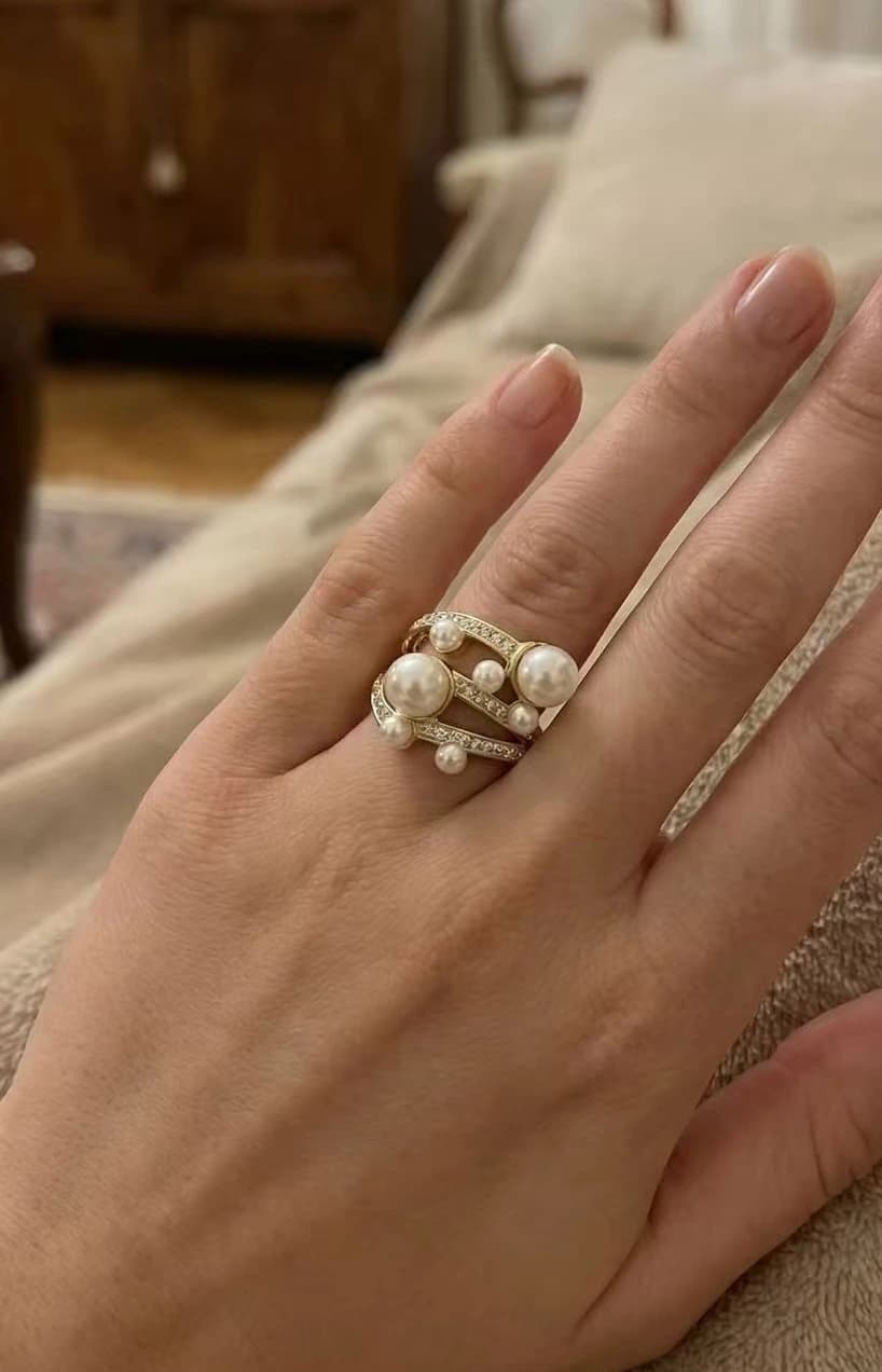 Bague perle