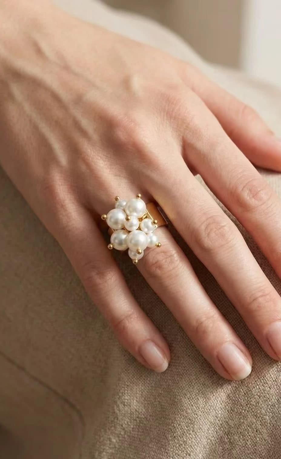 Bague perle