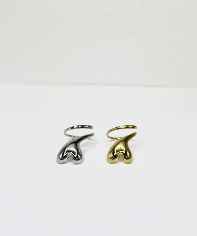 Bague coeur réglable