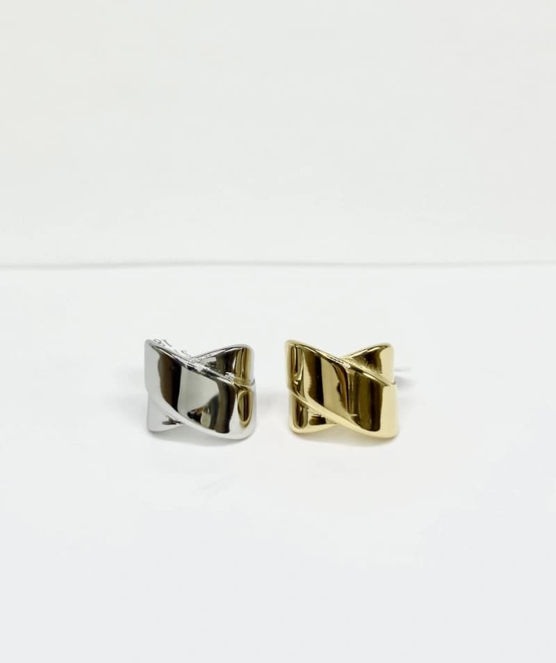 Bague lignes croisés