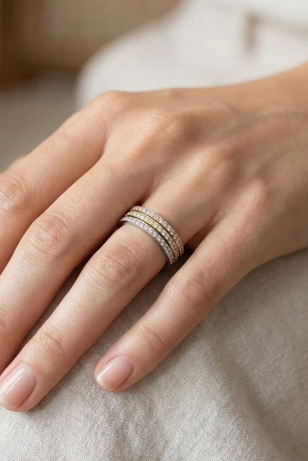 Bague strass