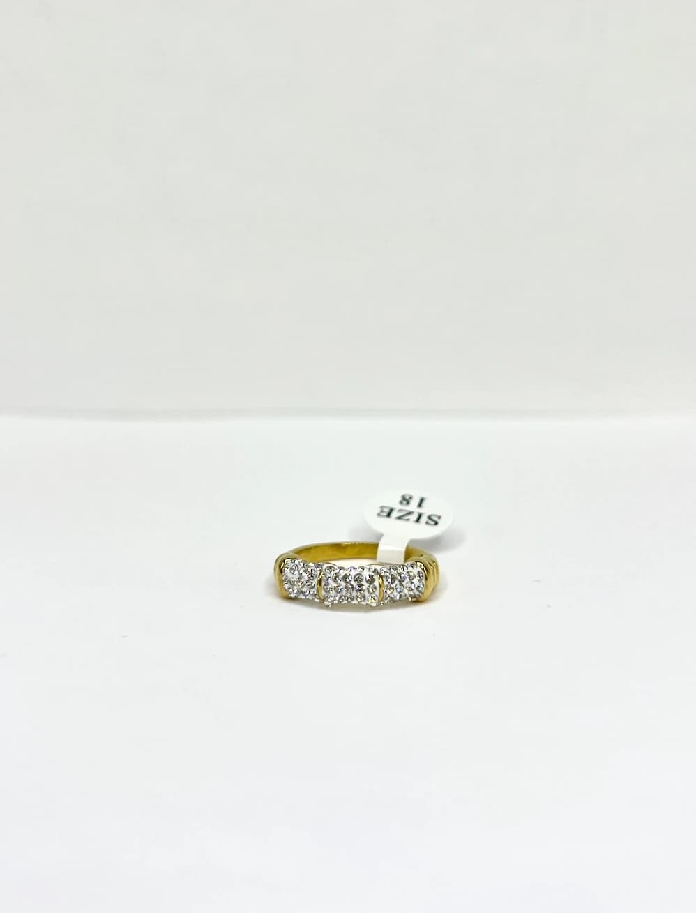 Bague bambou strass