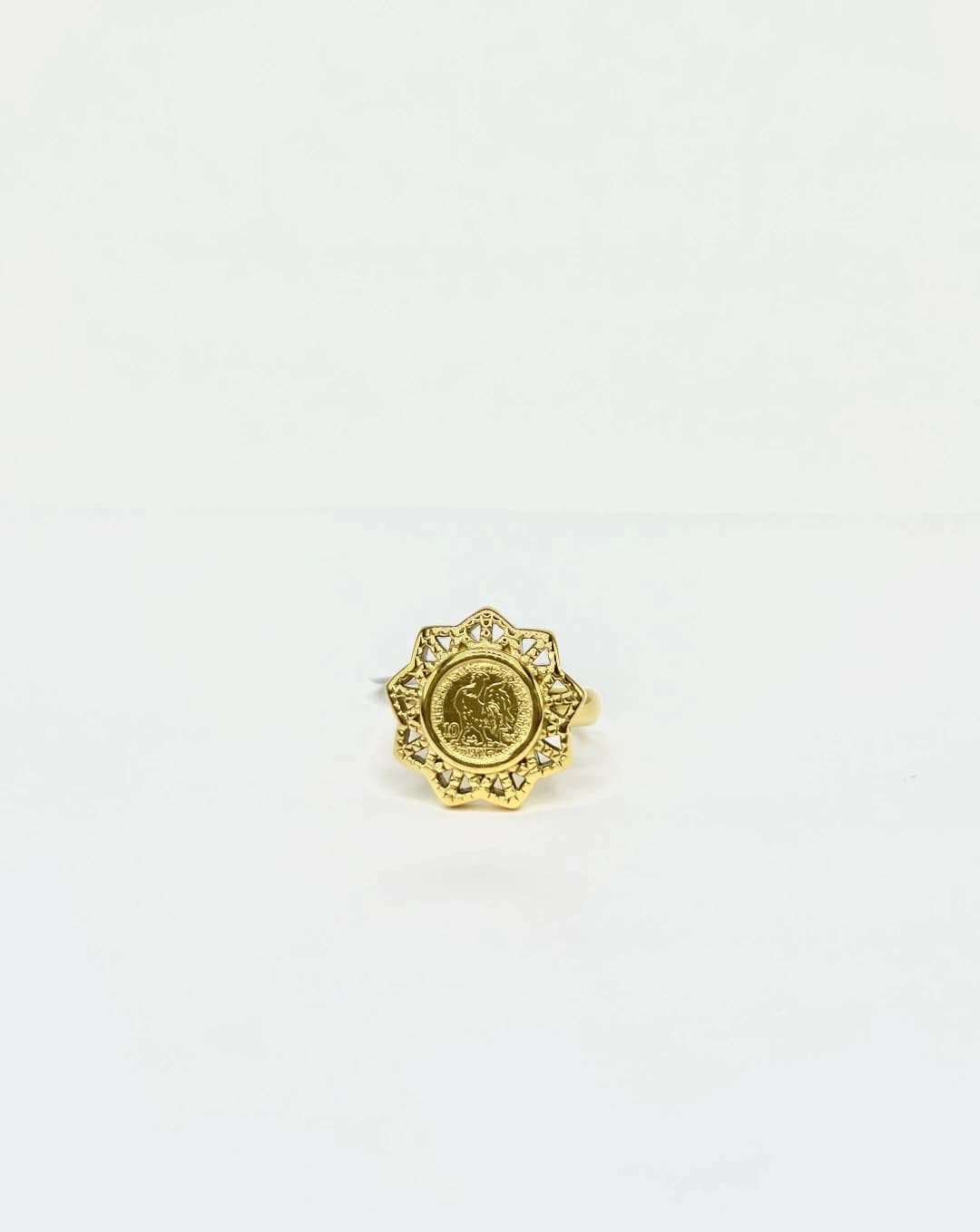 Bague coq soleil