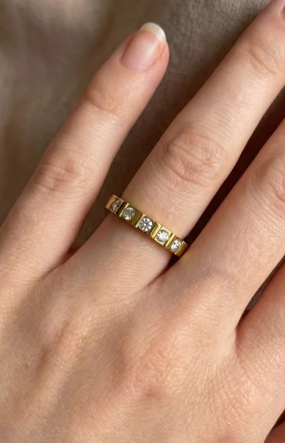Bague strass