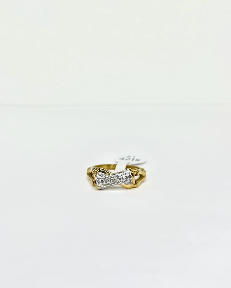 Bague bambou croix