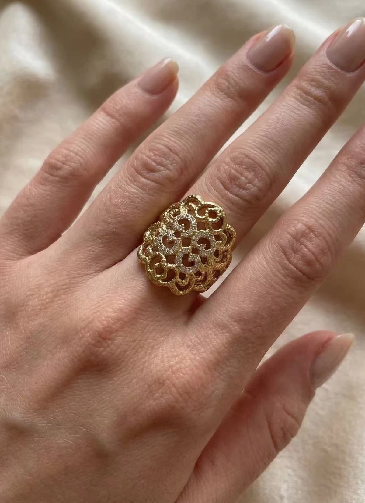 Bague oriental fleur