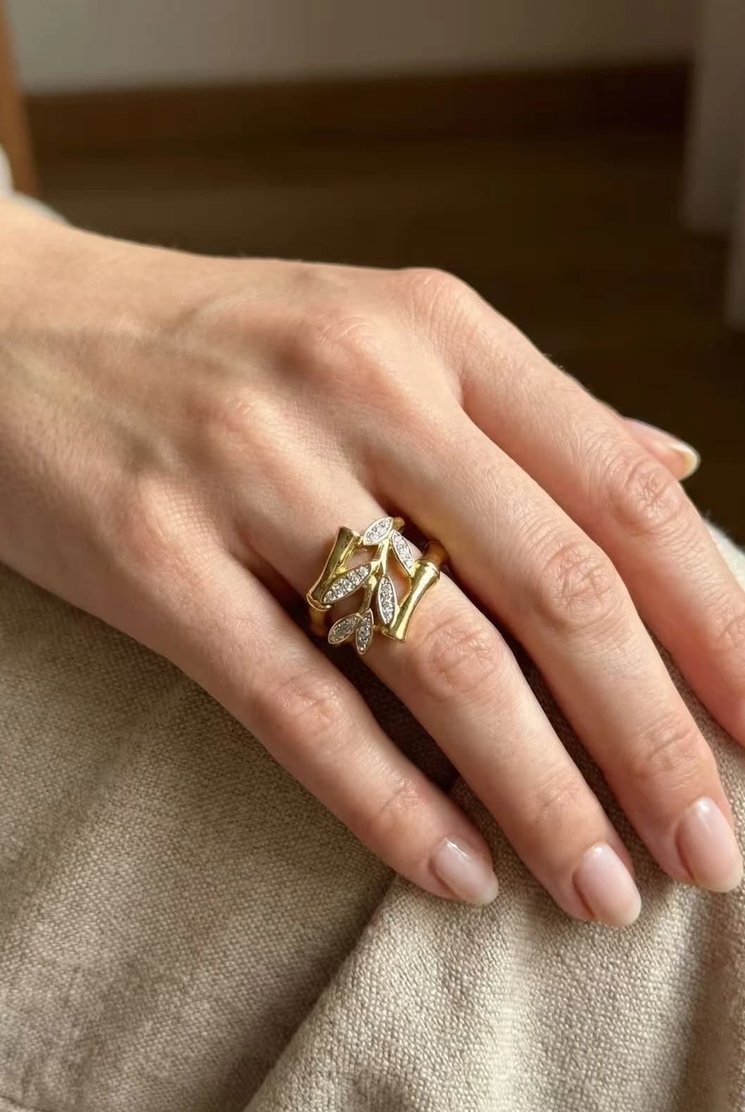Bague feuille
