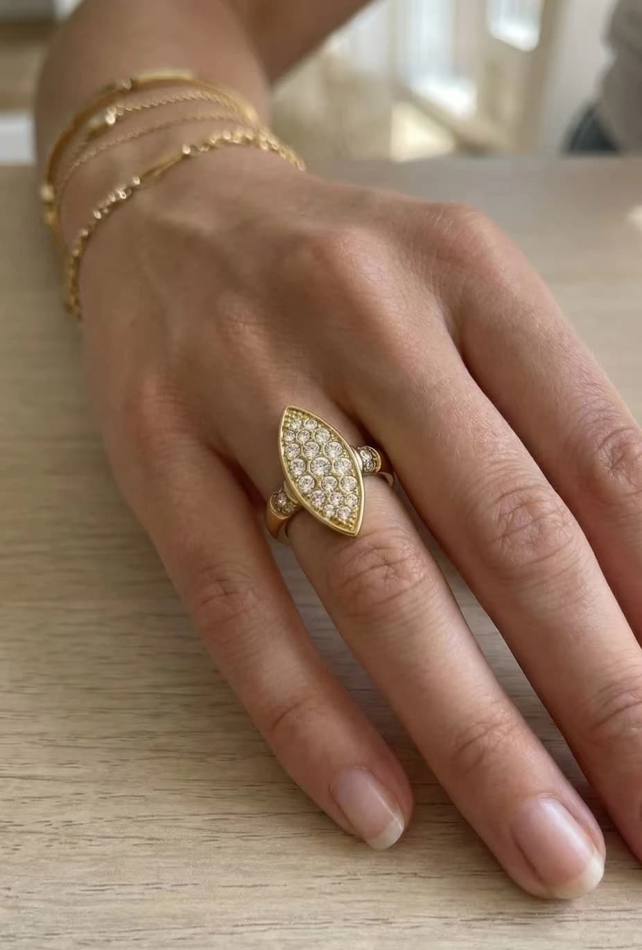 Bague marquise