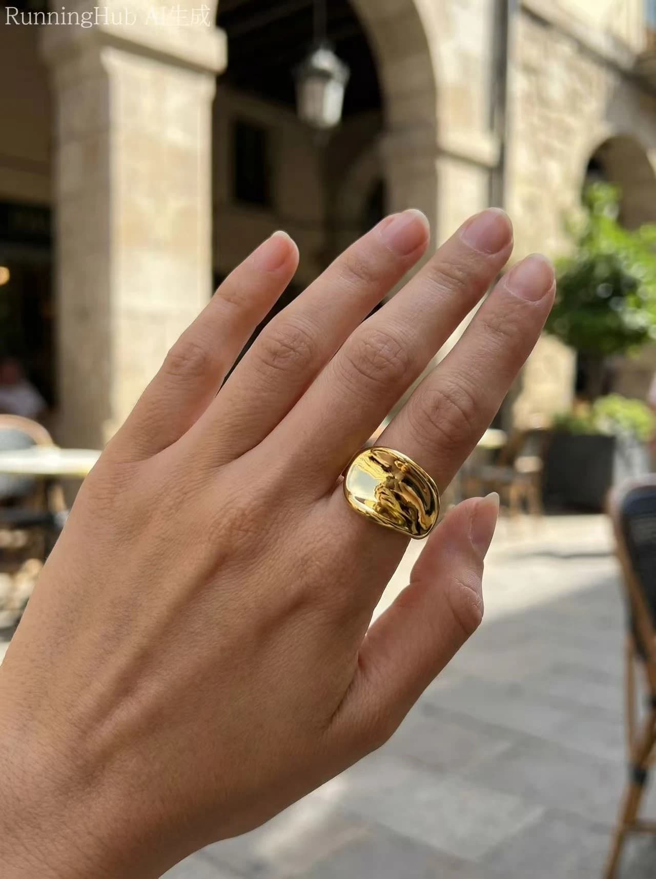 Bague ovale