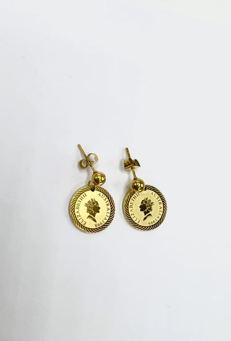 Boucle d'oreille doré Elizabeth