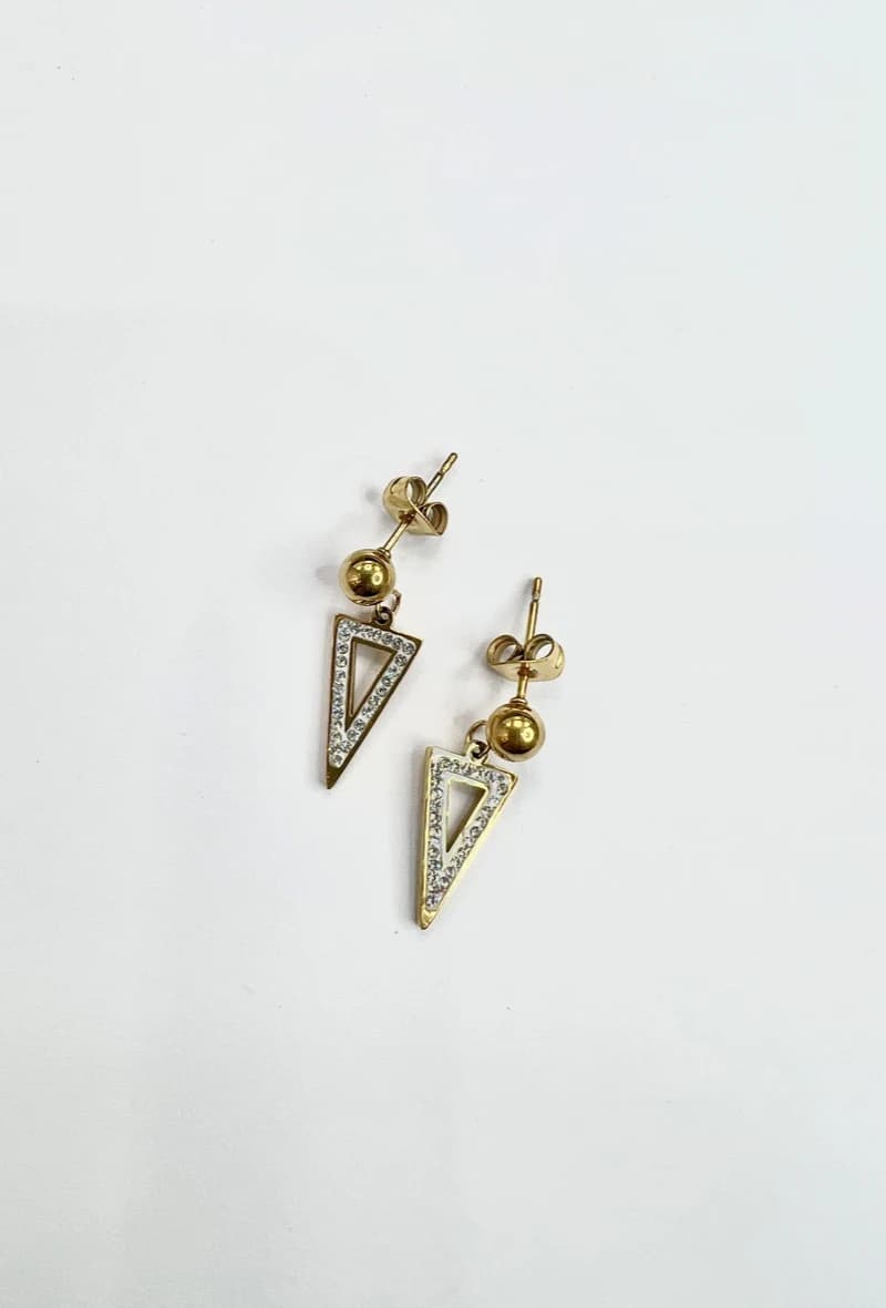 Boucle d'oreille triangle