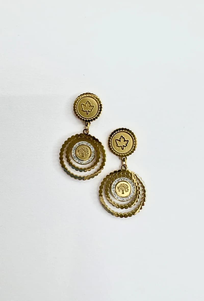 Boucle d'oreille arbre