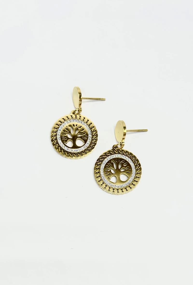 Boucle d'oreille arbre