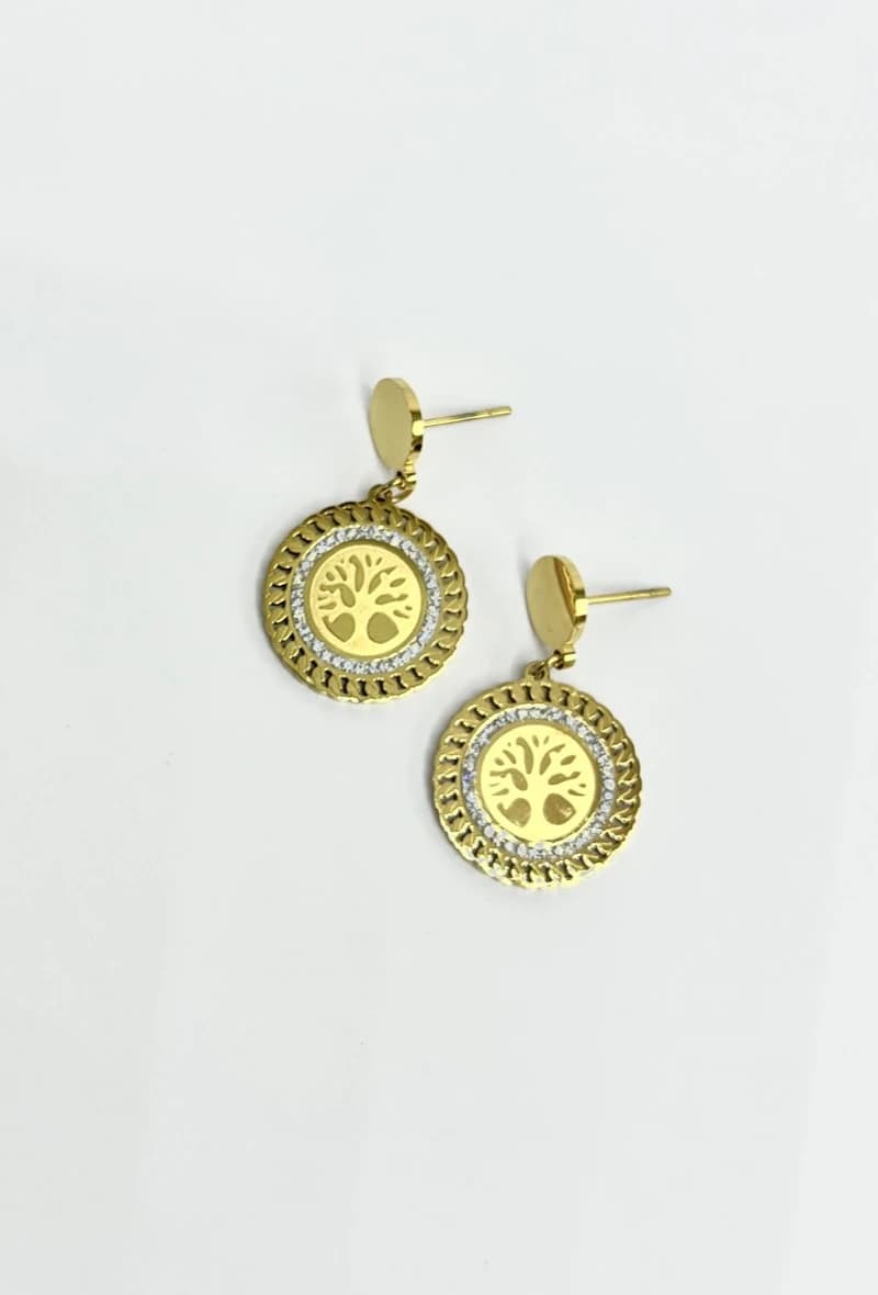 Boucle d'oreille arbre