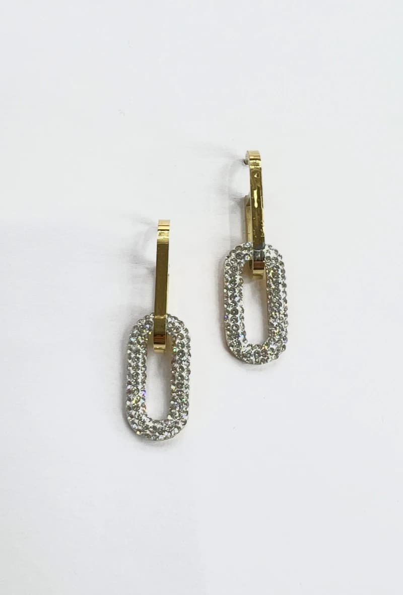 Boucle d'oreille ovale