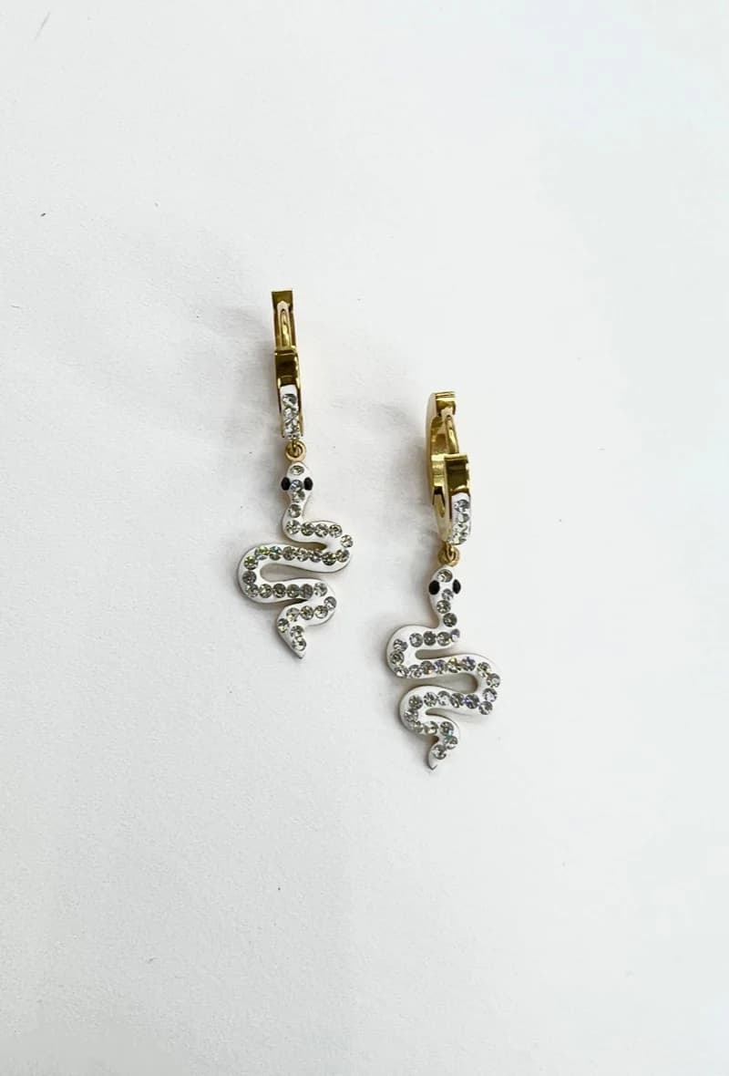 Boucle d'oreille serpent