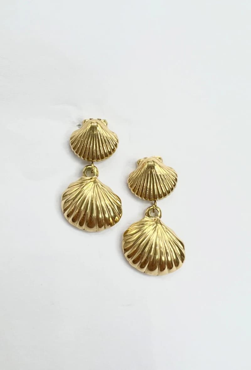 Boucle d'oreille coquillage