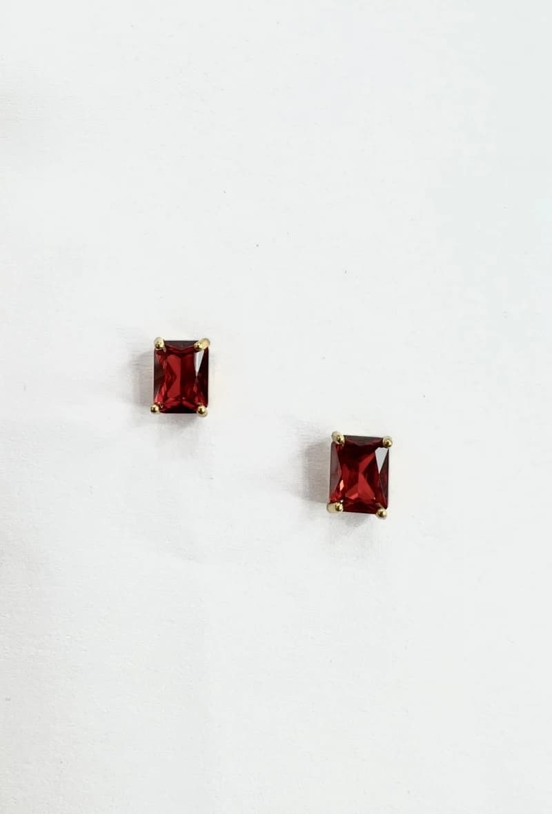 Boucle d'oreille rectangle