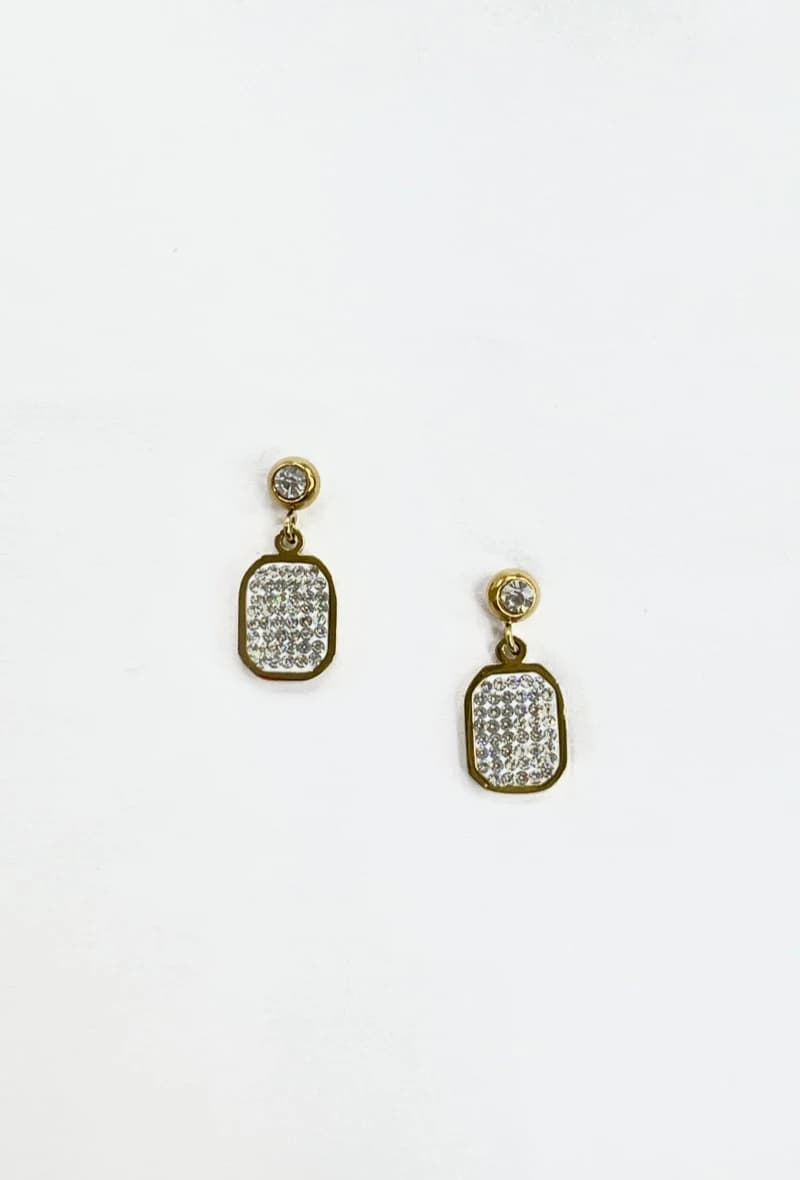 Boucle d'oreille strass