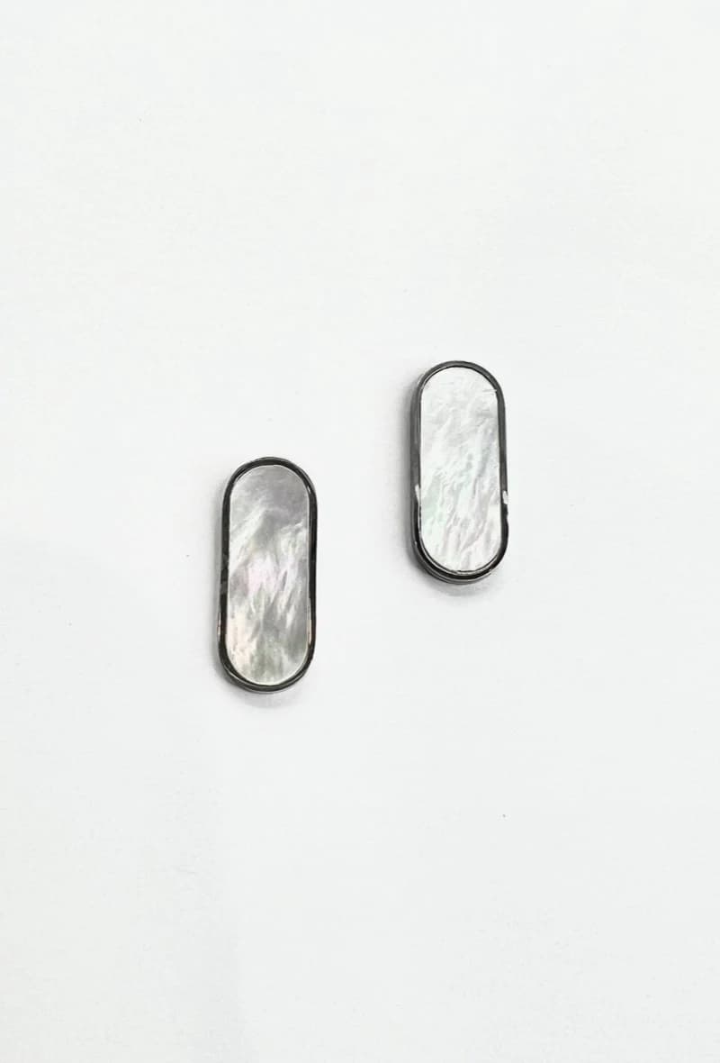 Boucle d'oreille ovale