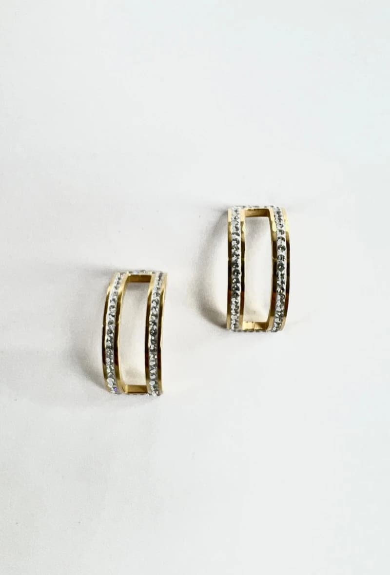 Boucle d'oreille arrondie