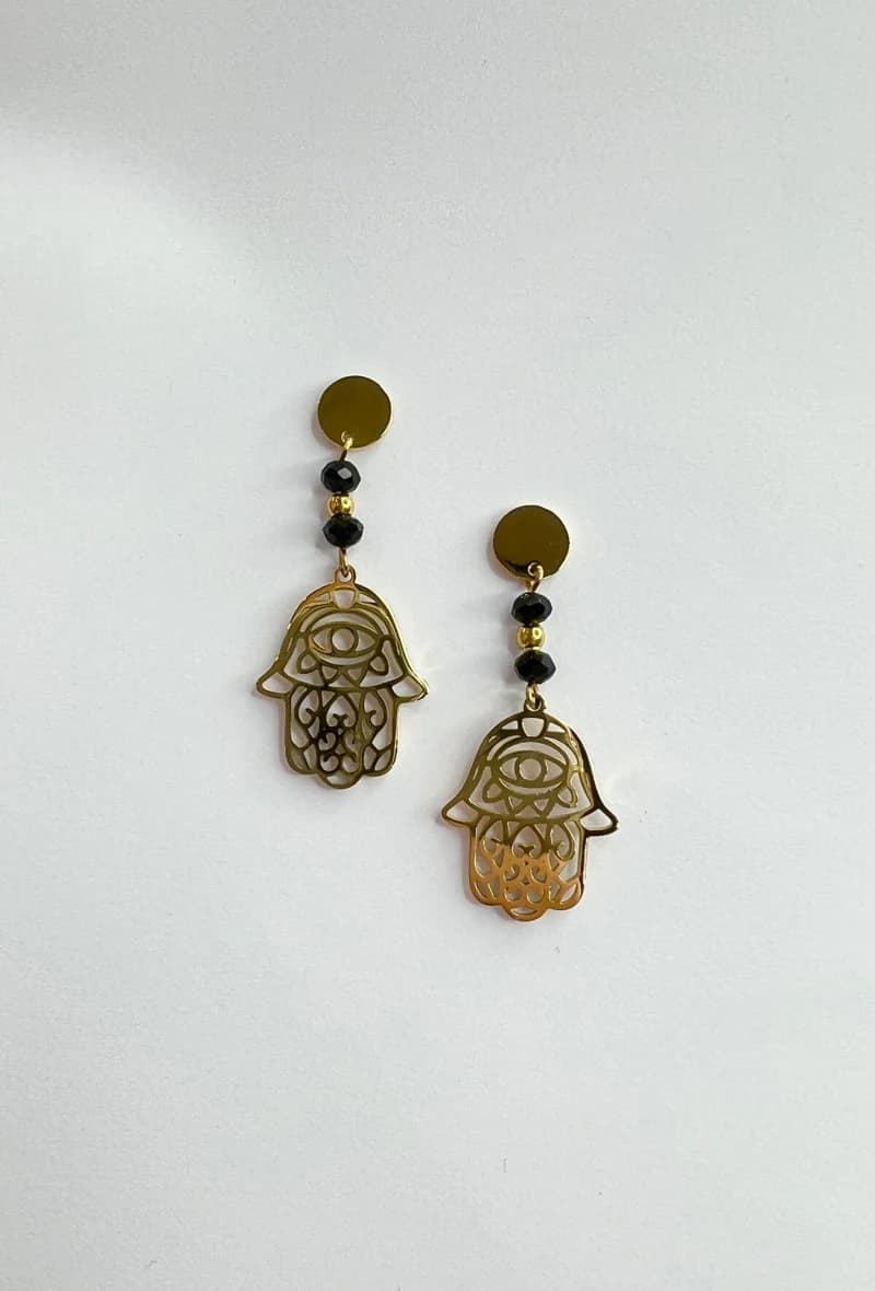 Boucle d'oreille main