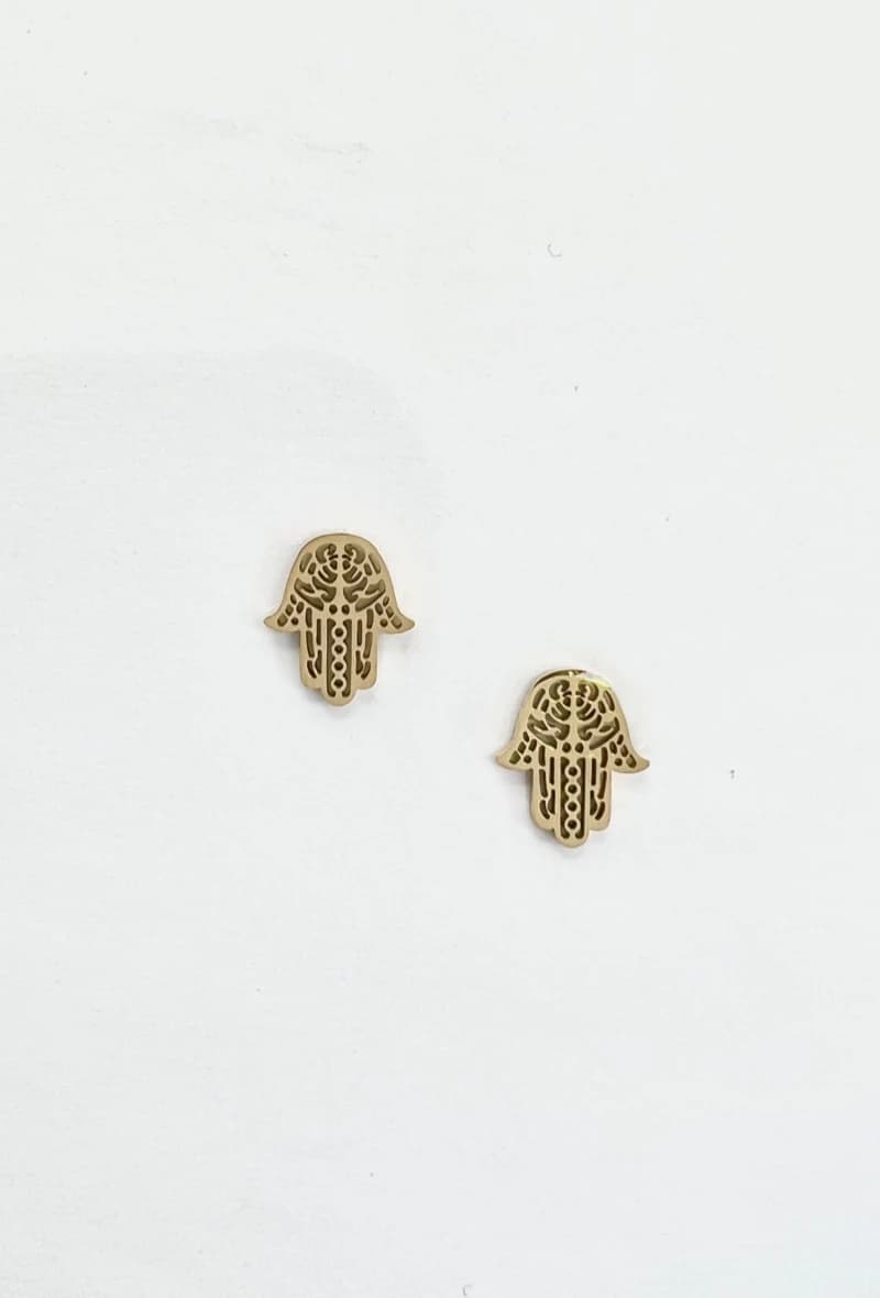 Boucle d'oreille main