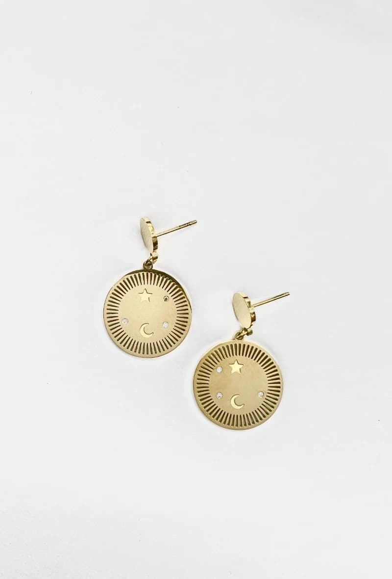 Boucle d'oreille ronde