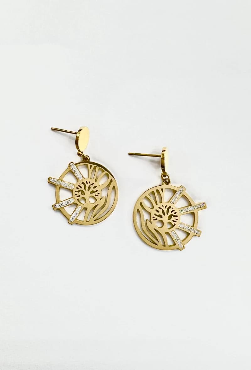 Boucle d'oreille arbre