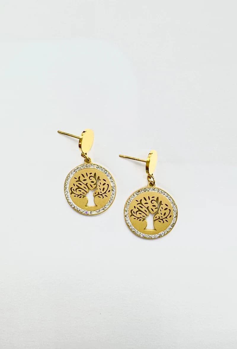 Boucle d'oreille arbre