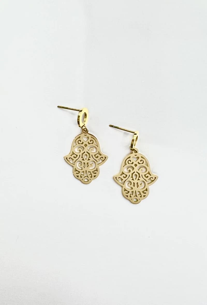 Boucle d'oreille main