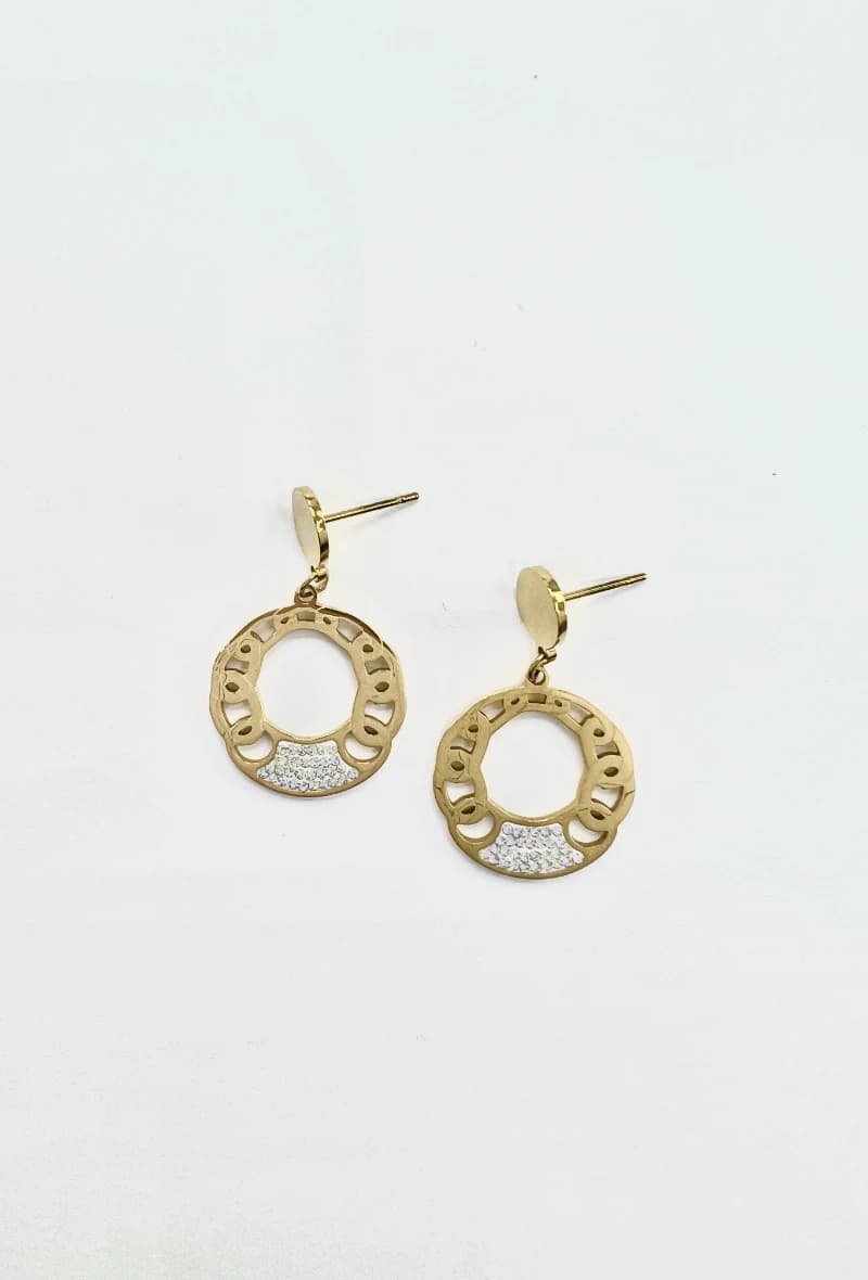 Boucle d'oreille cercle rond