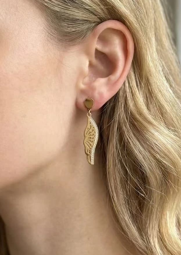 Boucle d'oreille papillon