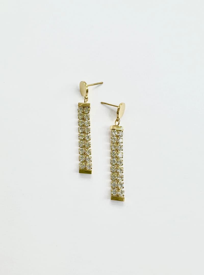 Boucle d'oreille strass