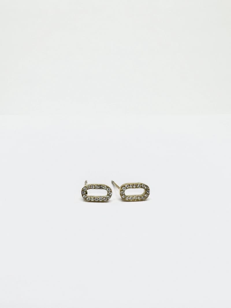 Boucle d'oreille ovale