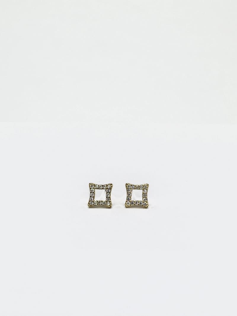 Boucle d'oreille carré