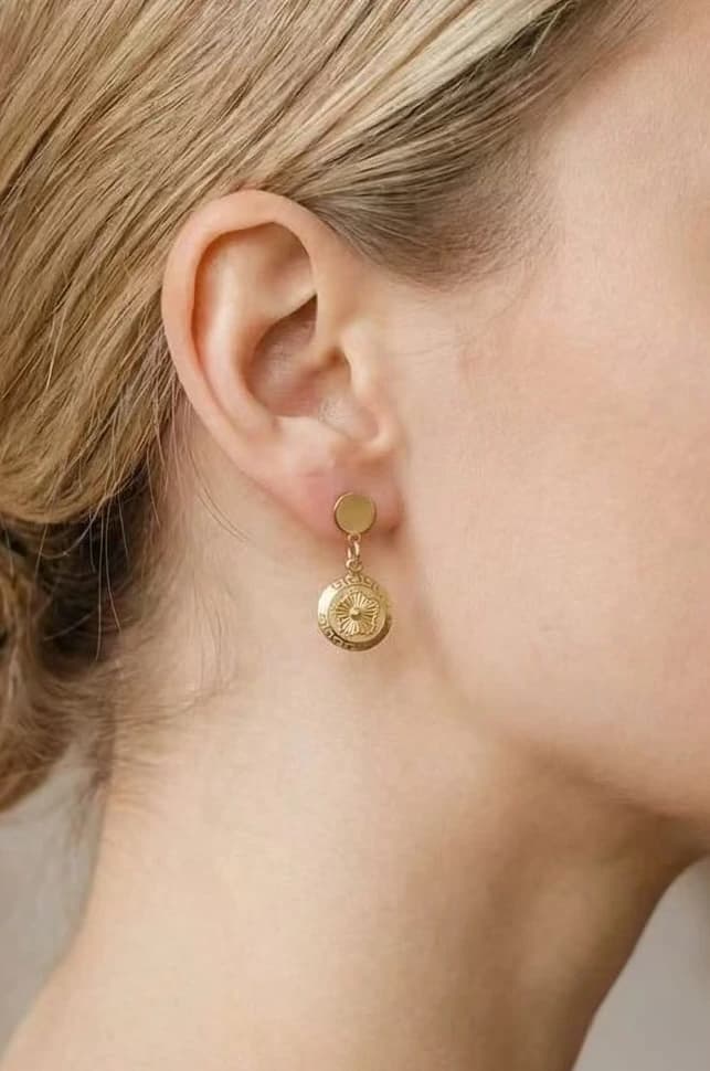 Boucle d'oreille fleur