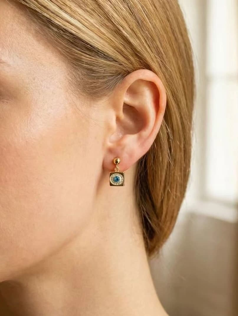 Boucle d'oreille oeil