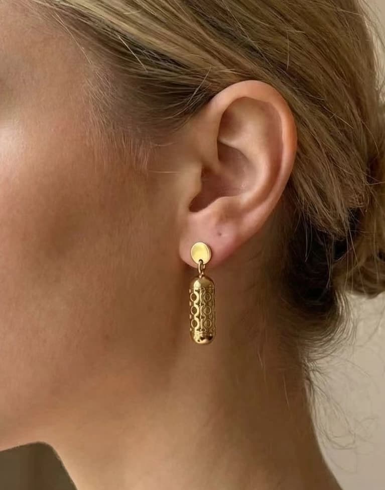 Boucle d'oreille lanterne