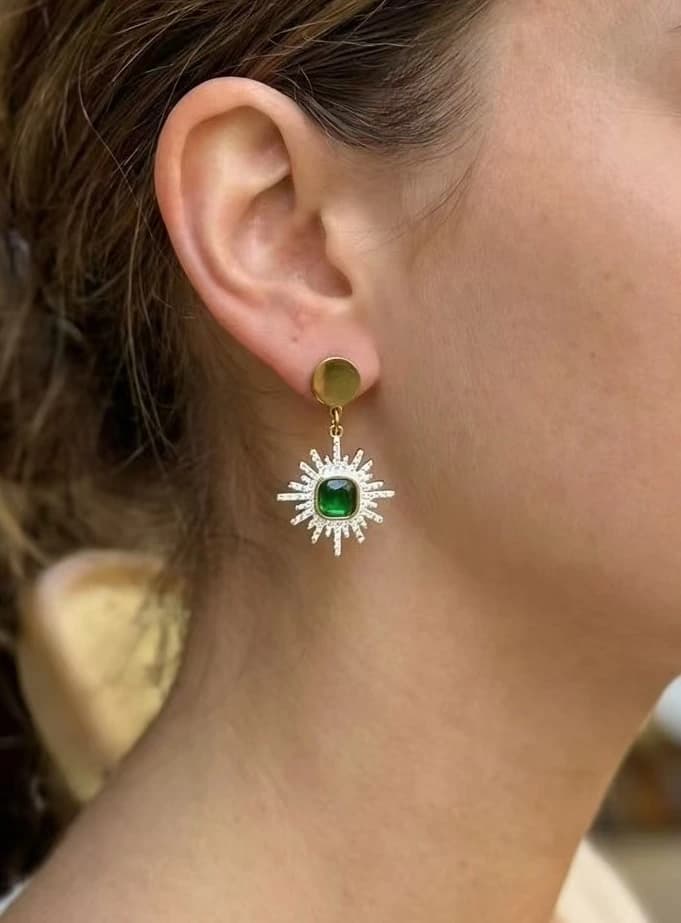 Boucle d'oreille soleil