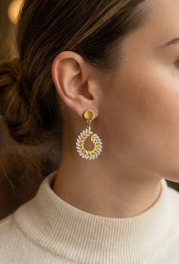 Boucle d'oreille goutte