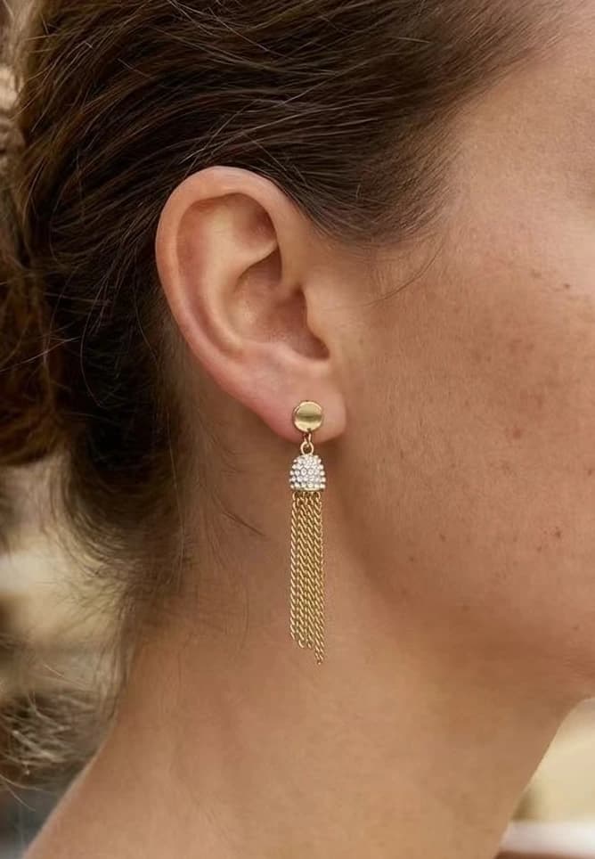 Boucle d'oreille frange