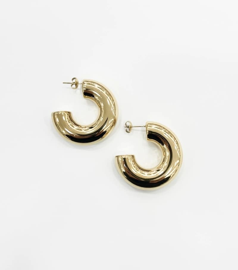 Boucle d'oreille créole épaisse