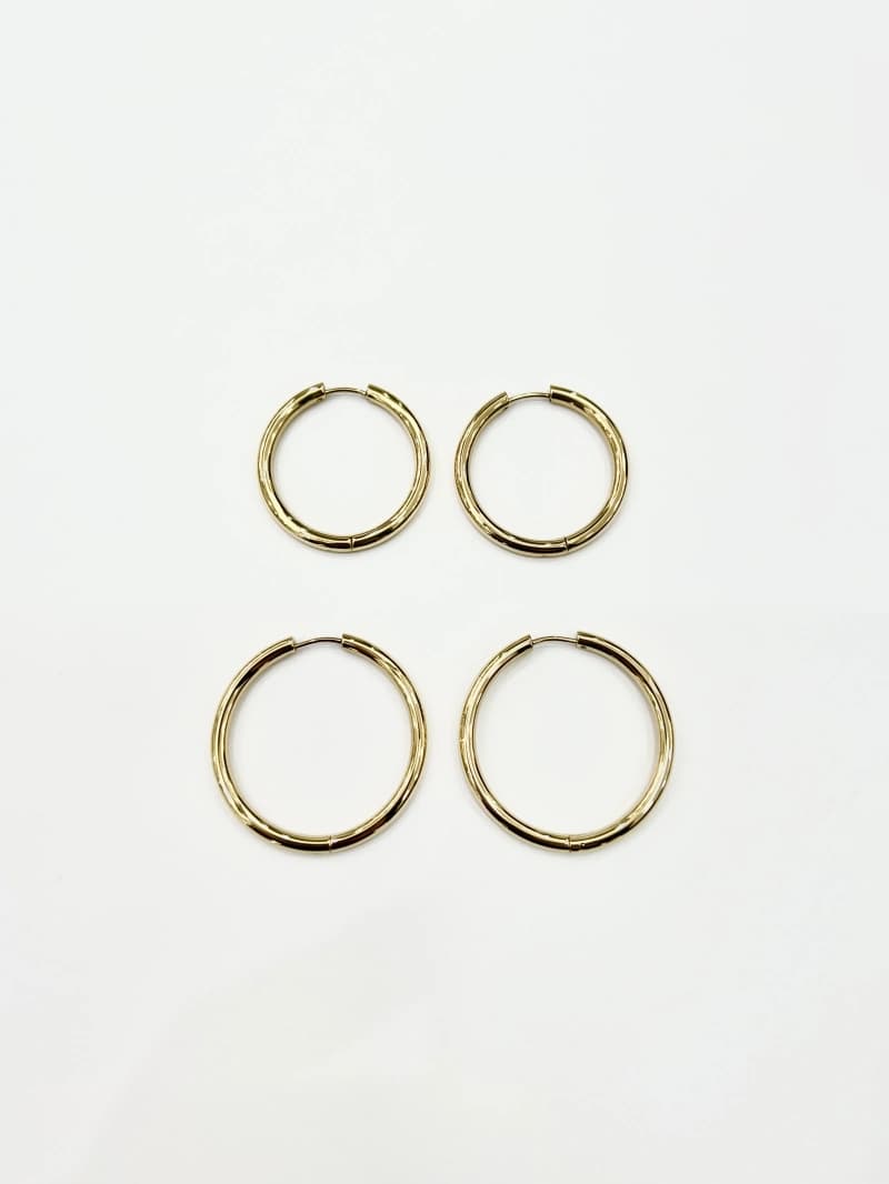 Boucle d'oreille créole ronde