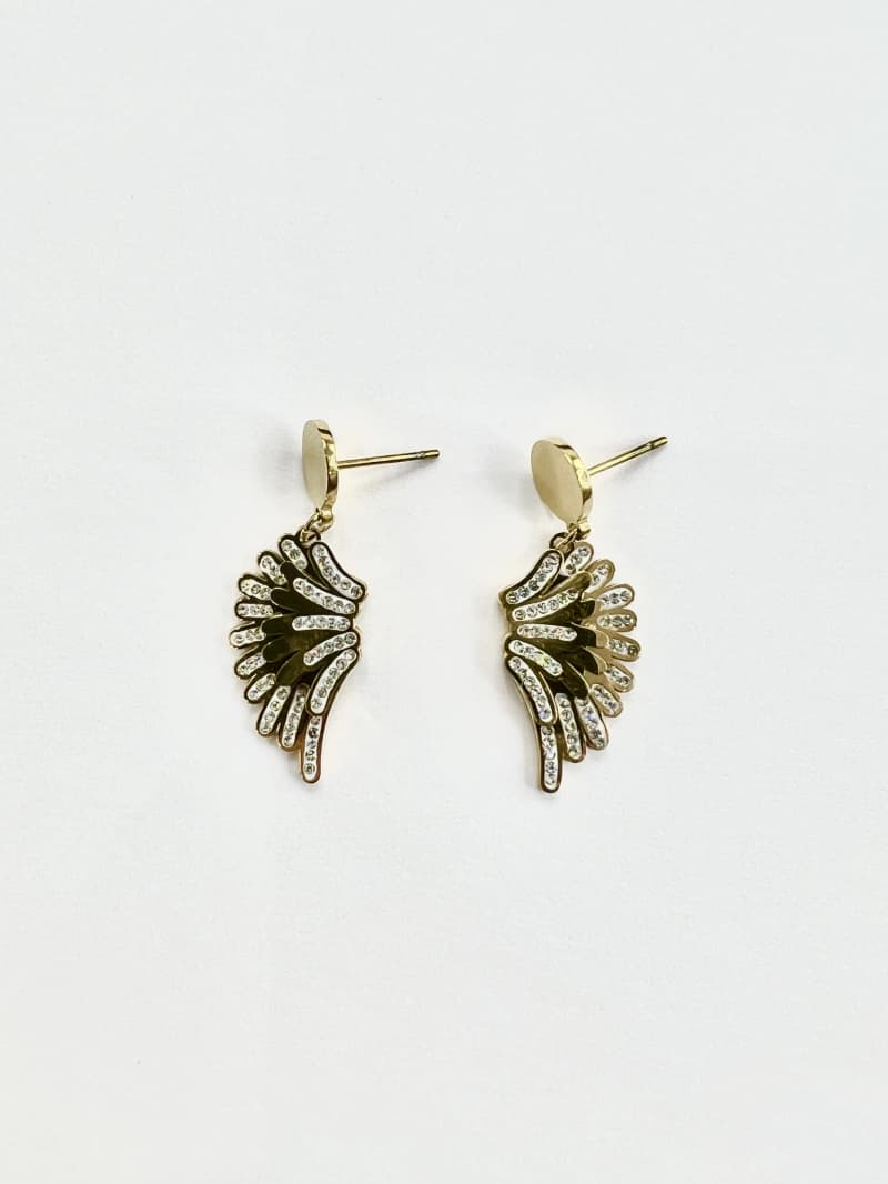 Boucle d'oreille aile ange